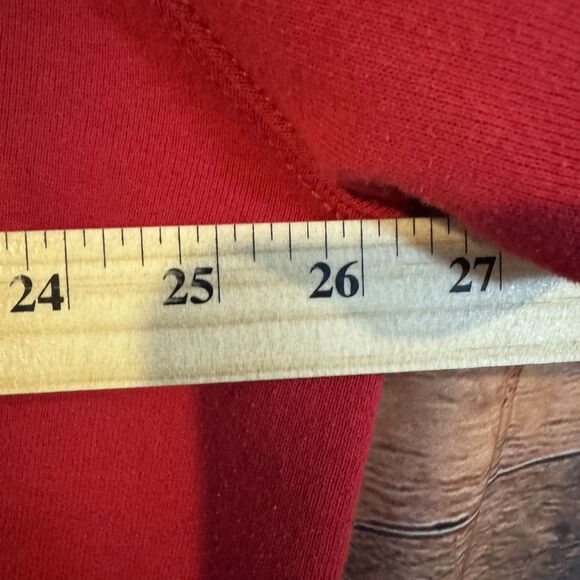 Vintage Pro Spirit XXXL Blank Red Crewneck Sweatshirt Mens Heavyweight USA 90s - Picture 7 of 8